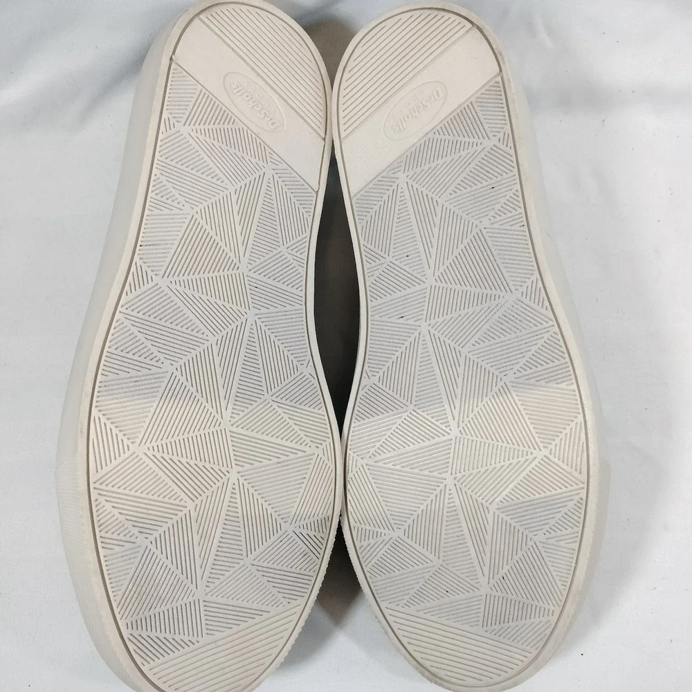 Dr. Scholls Black Slip On Sneakers; Perforated Faux Leather Gold Zip No Chill